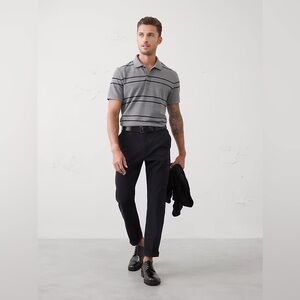 NWOT Banana Republic Men's Green Blue Stripes Polo Shirt